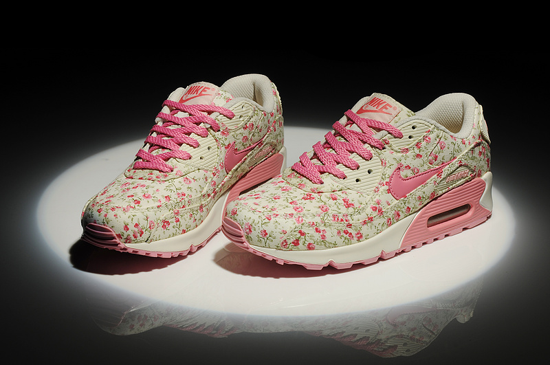 nike air max 90 fleurs femme chaussures peach, Arrivée De Nouveaux Nike Air Max 90 Fleurs Femme Peach YI60754 100% De Qualité